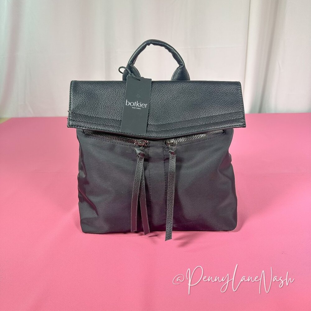 Botkier Trigger Mini Backpack Black NEW - Picture 2 of 14